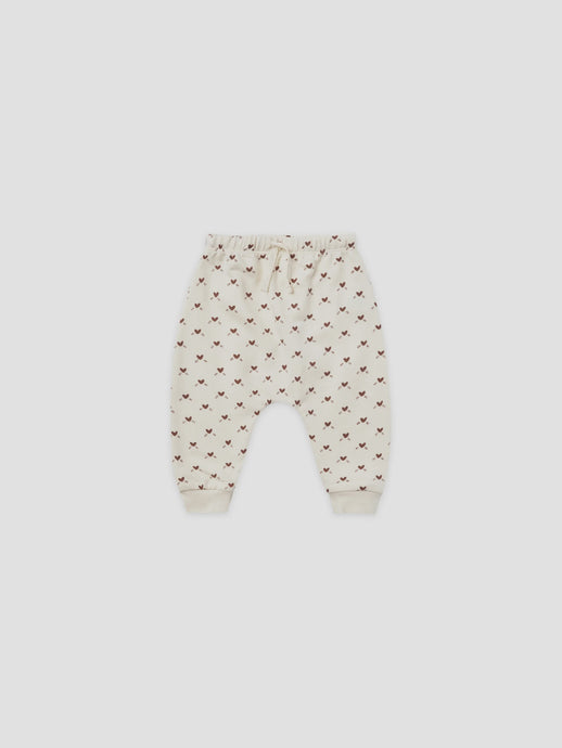 Quincy Mae - Organic Fleece Sweatpants - Hearts