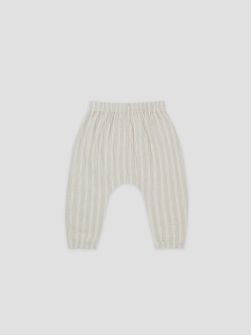 Quincy Mae - Organic Woven Pant - Sky Stripe