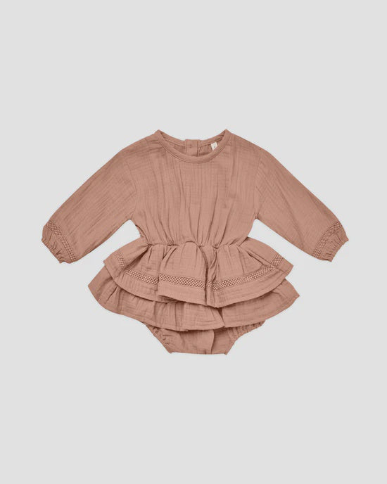 Quincy Mae - Rosie Romper - Rose