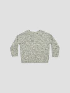 Quincy Mae - Cozy Heathered Knit Sweater - Fern