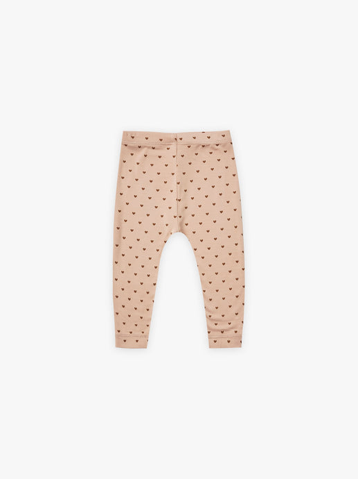 Quincy Mae - Hearts Bamboo Leggings - Petal
