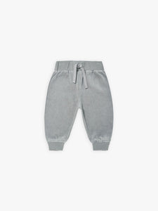 Quincy Mae - Organic Dusty Blue - Relaxed Sweatpants - Dusty-Blue