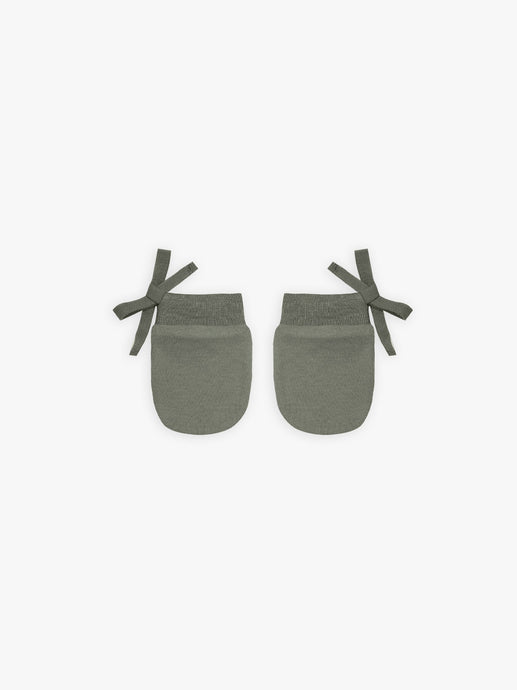 Quincy Mae - Organic Basil No Scratch Mittens - Basil