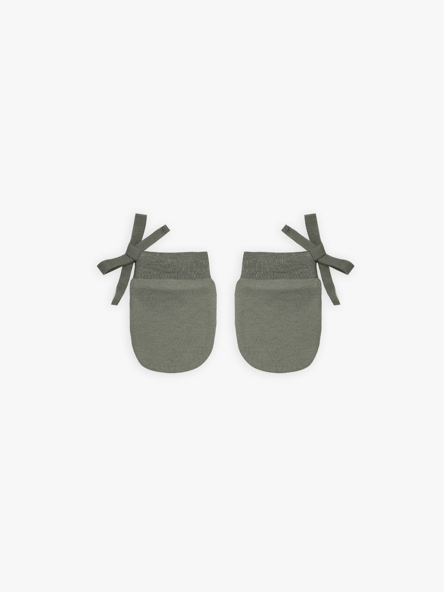 Quincy Mae - Organic Basil No Scratch Mittens - Basil