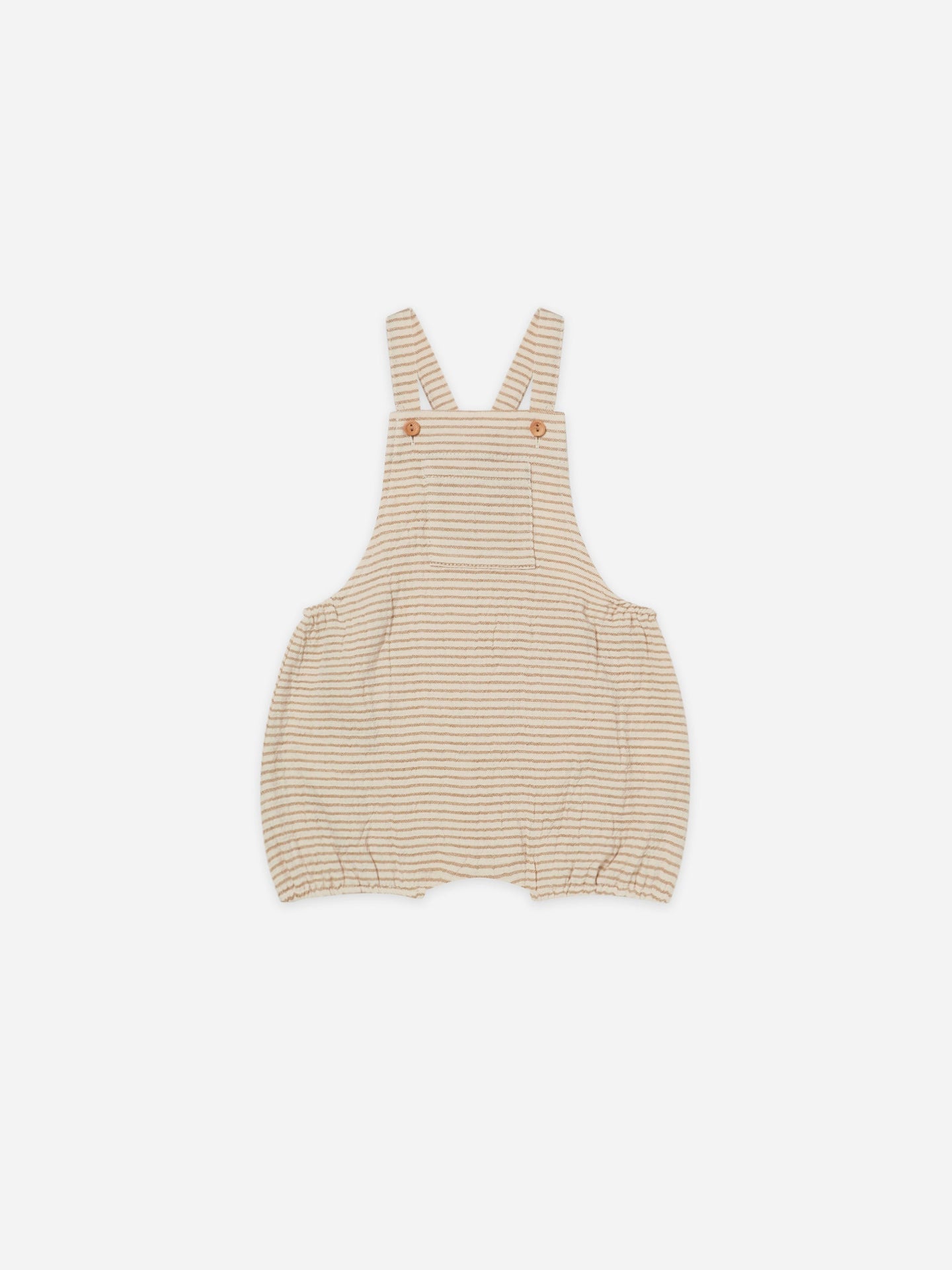 Quincy Mae - Organic Hayes Overall - Ocre Stripe