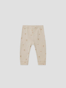 Quincy Mae - Pointelle Legging - Ditsy Clay