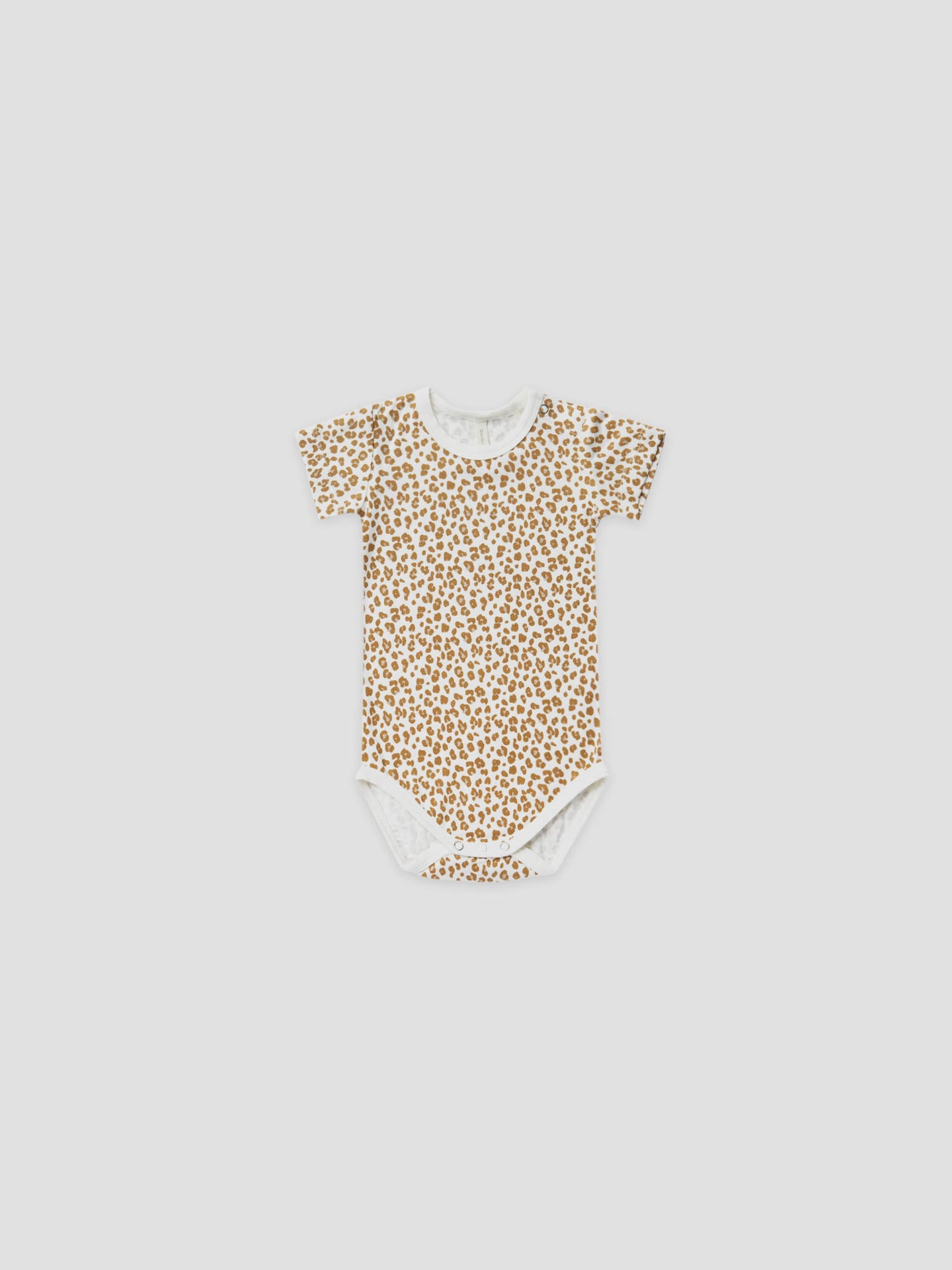 Quincy Mae - Bamboo Shortsleeve Bodysuit - Cheetah