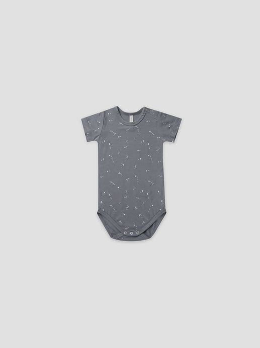 Quincy Mae - Bamboo S/S Bodysuit - Night Sky