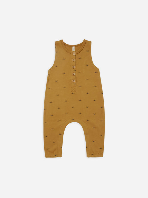 Quincy Mae - Organic Sleeveless Jumpsuit - Suns - Ocre