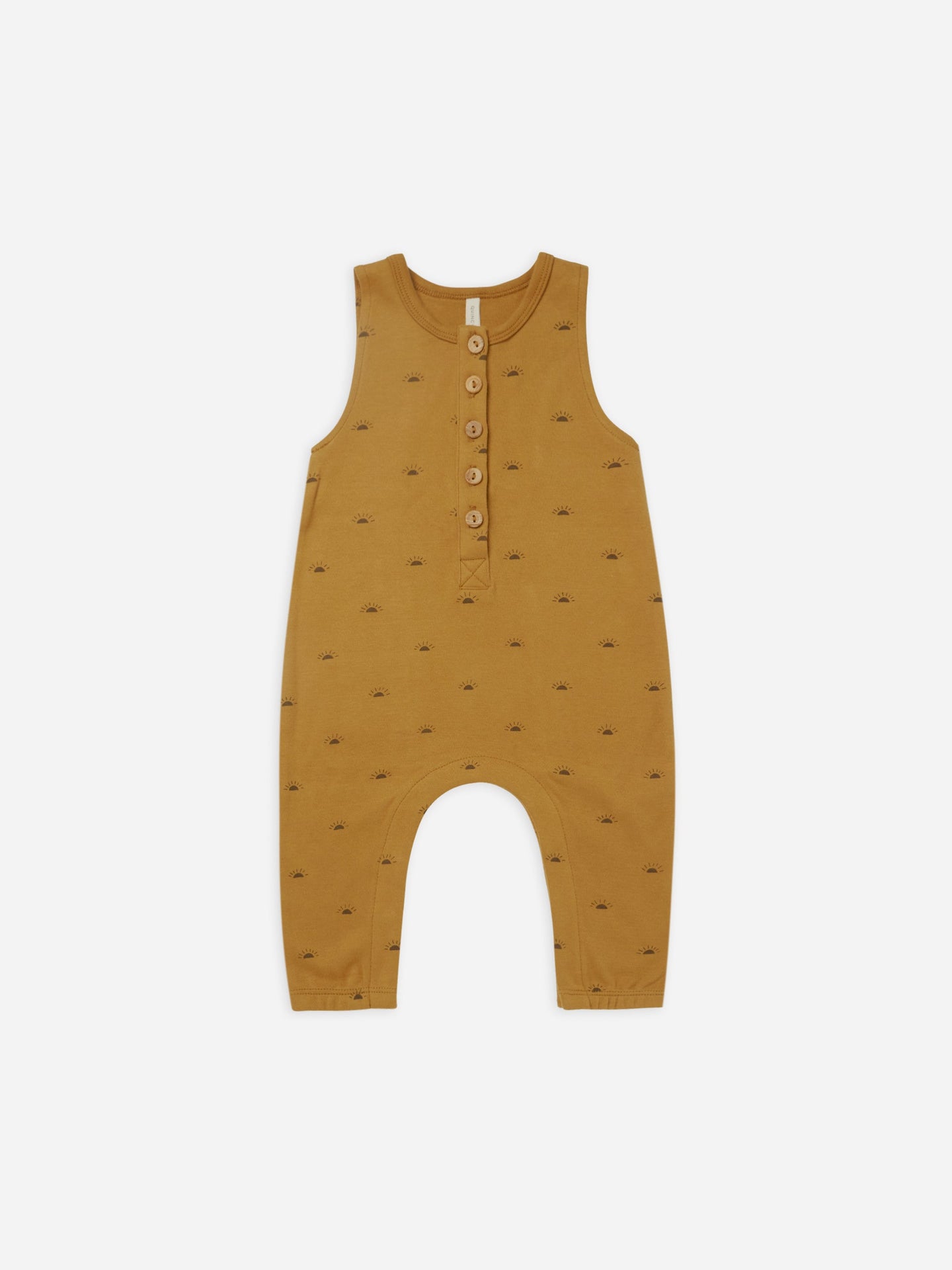 Quincy Mae - Organic Sleeveless Jumpsuit - Suns - Ocre