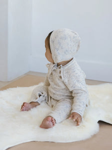 Quincy Mae - Organic Specked Knit Bonnet - Natural