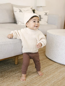 Quincy Mae - Organic Chunky Knit Sweater - Natural