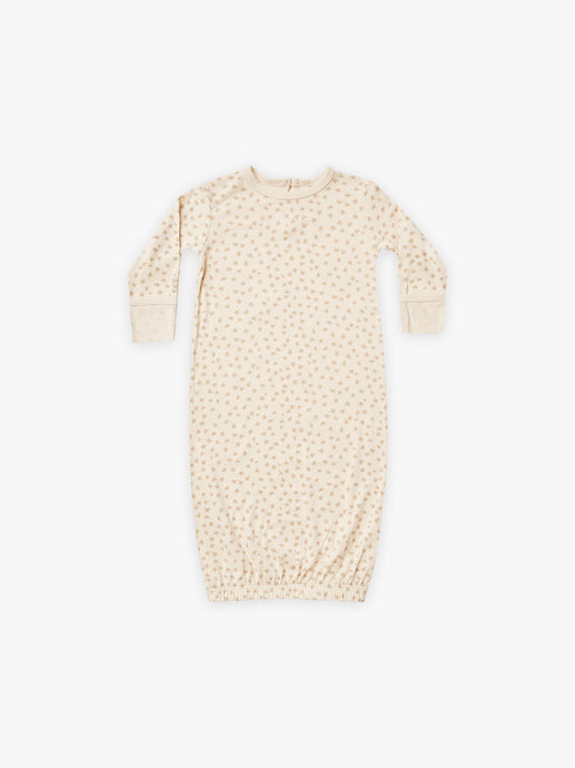 Quincy Mae - Scatter Bamboo Baby Gown - Natural