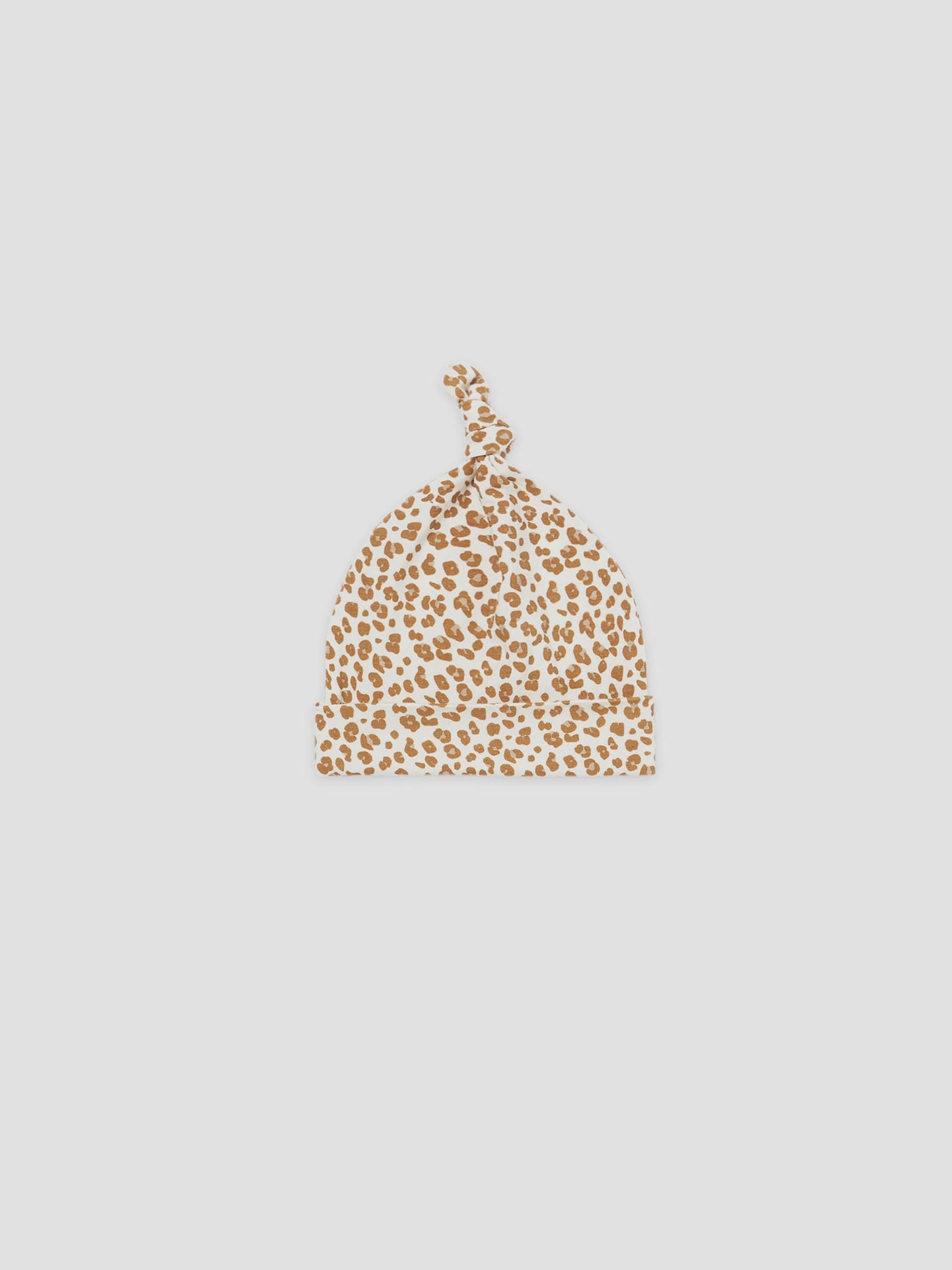 Quincy Mae - Knotted Baby Hat - Cheetah