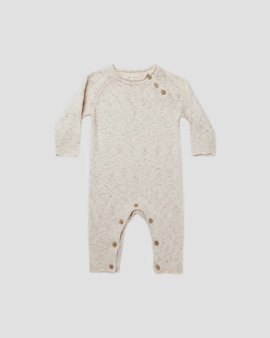 Quincy Mae - Speckled Knit Jumpsuit - Natural