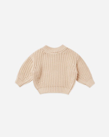 Quincy Mae - Chunky Knit Sweater - Shell