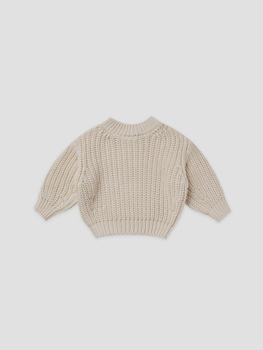 Quincy Mae - Organic Chunky Knit Sweater - Natural