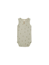 Load image into Gallery viewer, Quincy Mae - Sleeveless Henley Bodysuit - Trees