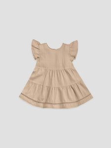 Quincy Mae - Lili Dress + Bloomer Set - Apricot