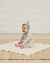 Load image into Gallery viewer, Organic Ribbed Baby Jumpsuit - Fern Stripe