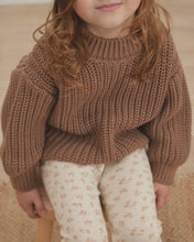 Load image into Gallery viewer, Quincy Mae - Organic Chunky Knit Sweater - Pecan