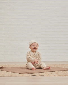 Quincy Mae - Organic Chunky Knit Jumpsuit - Natural