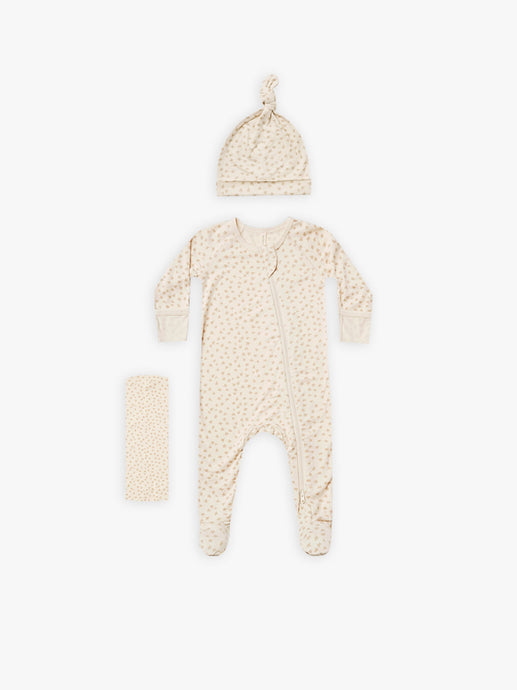 Quincy Mae - Scatter Bamboo Layette Set - Natural