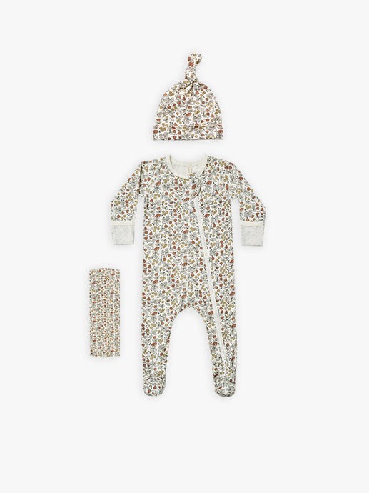 Quincy Mae - Fleur Bamboo Layette Set - Ivory
