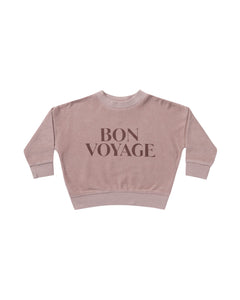 Rylee + Cru - Terry Crewneck - Bon Voyage - Mauve