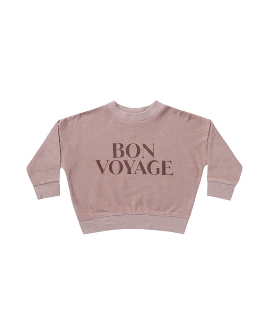 Rylee + Cru - Terry Crewneck - Bon Voyage - Mauve