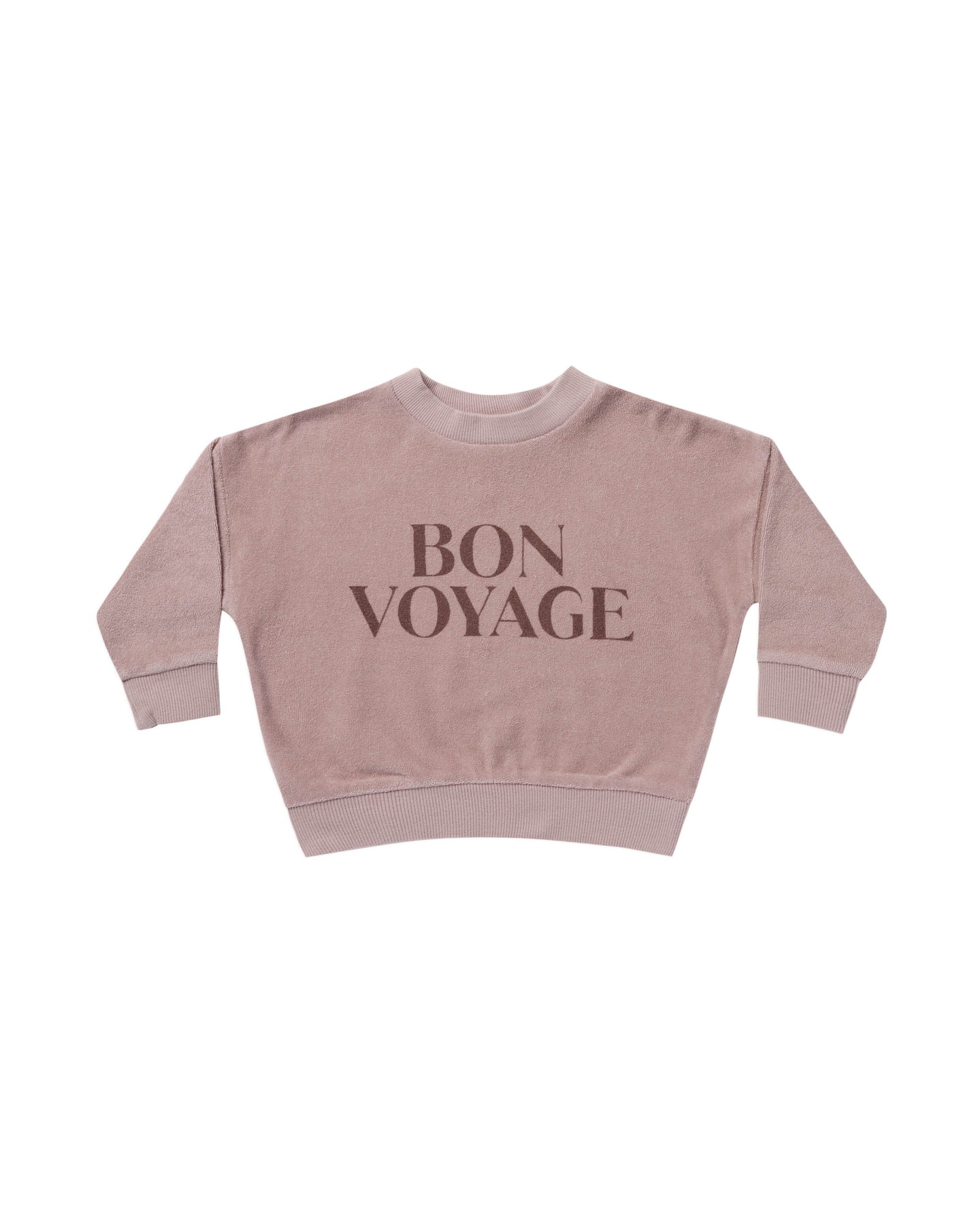 Rylee + Cru - Terry Crewneck - Bon Voyage - Mauve