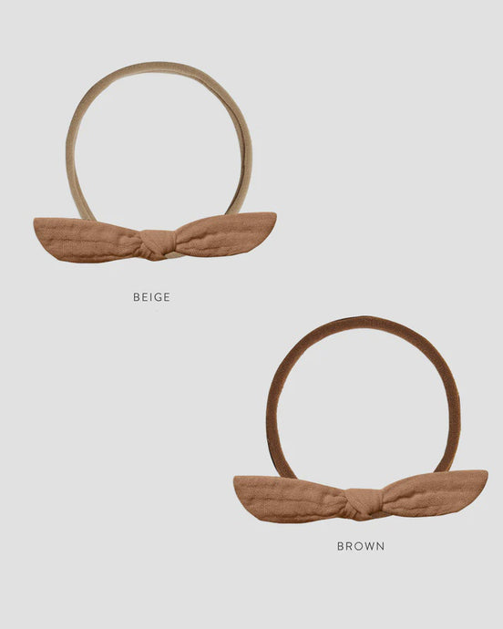 Rylee + Cry - Little Knot Headband - Beige Band - Camel