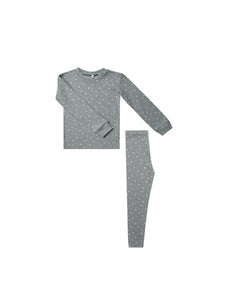 Rylee + Cru - Organic Stars Pajama Set - Indigo