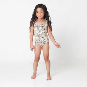 Shade Critters - Smocked One Piece Swimsuit - Dalmatian Leopard