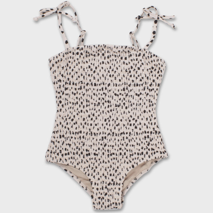 Shade Critters - Smocked One Piece Swimsuit - Dalmatian Leopard