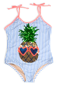 Flip Seq Pineapple Stripe Swimsuit