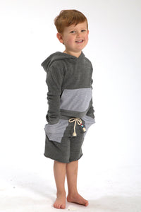 Sol Angeles - Mesh Pullover Hoodie - Heather Grey