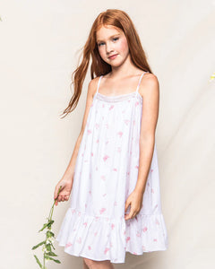 Petite Plume - Butterflies Lily Nightgown - White