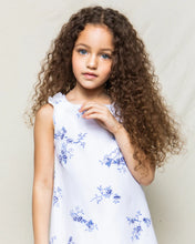 Load image into Gallery viewer, Petite Plume - Indigo Floral Amelie Nightgown - White/Blue