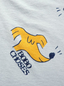 BOBO CHOSES - Sniffy Dog All Over Tank - Light Grey
