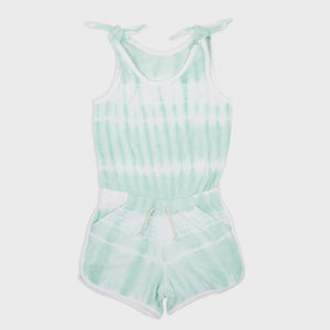 Shade Critters - Cotton Terry Tie Dye Romper - Mint