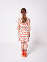 Load image into Gallery viewer, BOBO CHOSES - Strawberry All Over Short Sleeve Dress - Light Grey