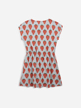 Load image into Gallery viewer, BOBO CHOSES - Strawberry All Over Short Sleeve Dress - Light Grey