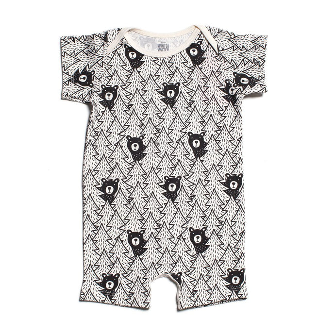 Winter Water Factory Organic Summer Romper - Bears