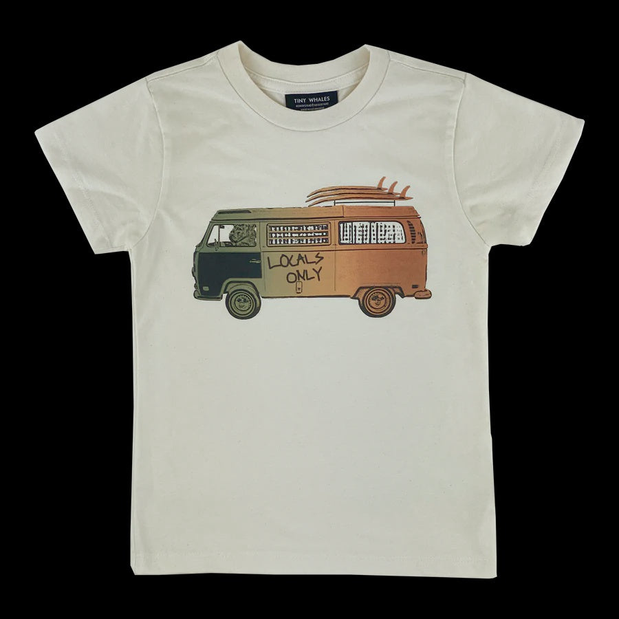 Tiny Whales - Surf Mobile S/S Tee - Natural