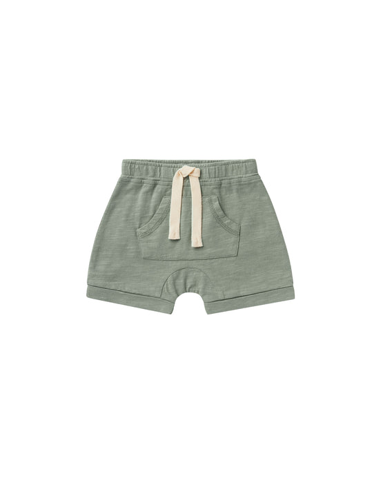 Front Pouch Short - Aqua