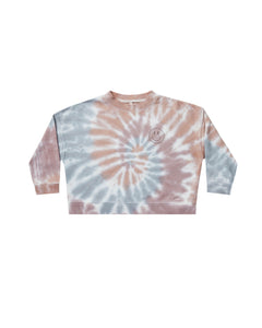 Rylee + Cru - Boxy Pullover - Rainbow Tie Dye