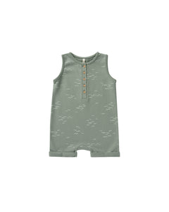 Rylee + Cru - Davis Romper - Flock - Aqua