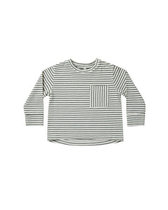 Rylee + Cru - Long Sleeve Skater Tee - Marine Stripe