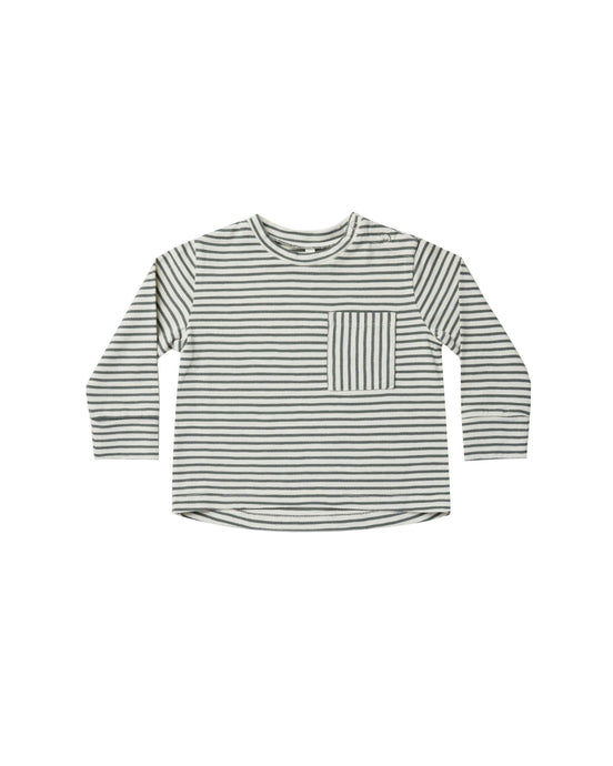 Rylee + Cru - Long Sleeve Skater Tee - Marine Stripe